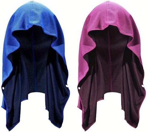 Gray Ice Cooling Quick Dry Towel, Unisex Sweat Absorbent Towel for Golf Running Fitness Camping Cycling in Kuwait