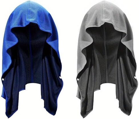 Gray Ice Cooling Quick Dry Towel, Unisex Sweat Absorbent Towel for Golf Running Fitness Camping Cycling in Kuwait