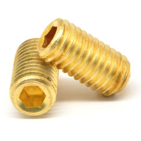#8-32 × 1/4 "مجموعة مقابس خيط خشنة برغي كوب نقطة نحاس Pk 25 in Kuwait