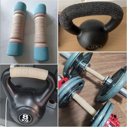 8 عبوات من أغطية مقبض Kettlebell، مقابض دمبل غير قابلة للانزلاق، مقابض غطاء ملتف لأجراس Kettlebell من الحديد الزهر، تدريبات القوة، وزن الدمبل، مجموعة أوزان اليد، شريط سحب لأعلى، شريط المدخل، الذقن لأعلى، قضبان الحديد in Kuwait