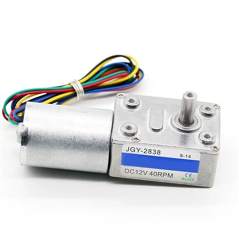 JGY-2838 تيار مستمر دودة العتاد فرش السيارات موجهة 12/24V-2/6/10/17/23/30/40/68/90/150-300 دورة في الدقيقة 1 قطعة (12 فولت 150 دورة في الدقيقة) in Kuwait