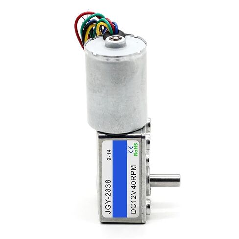 JGY-2838 تيار مستمر دودة العتاد فرش السيارات موجهة 12/24V-2/6/10/17/23/30/40/68/90/150-300 دورة في الدقيقة 1 قطعة (12 فولت 150 دورة في الدقيقة) in Kuwait