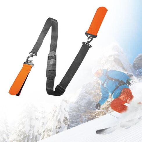 Ski Carrier Strap (2 Pack) Adjustable Shoulder Strap for Skis & Snowboards 79-130cm (31-51 inch) in Kuwait