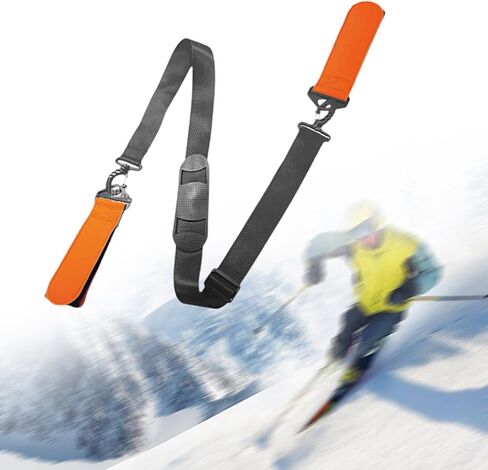 Ski Carrier Strap (2 Pack) Adjustable Shoulder Strap for Skis & Snowboards 79-130cm (31-51 inch) in Kuwait