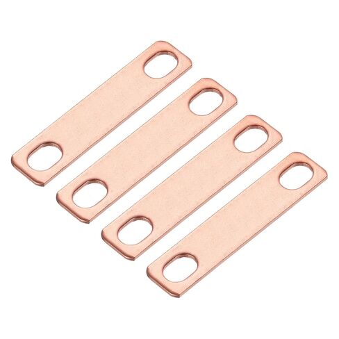 MECCANIXITY 4 Pcs Bus Bars Connector Bus Bar, Hole Spacing 1.57" Thickness 1.5MM for Lithium Battery 3.2V 50Ah 100Ah 280Ah LiFePO4 Cells, Copper Red in Kuwait