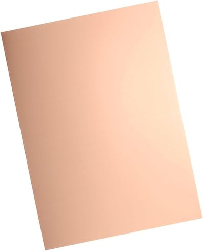 uxcell 2Pcs Pure Copper Sheet, 8" x 6", 24 Gauge (0.5mm) Thickness, Metal Copper Plate with Gloves for Crafting, Modelers, Jewelry, Repairs, Electrical Repairs (Rose Gold) in Kuwait