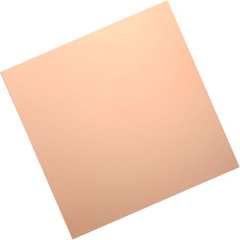uxcell 2Pcs Pure Copper Sheet, 8" x 6", 24 Gauge (0.5mm) Thickness, Metal Copper Plate with Gloves for Crafting, Modelers, Jewelry, Repairs, Electrical Repairs (Rose Gold) in Kuwait