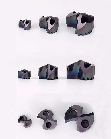 Tungsten Steel Carbide Drilling Insert Saber-Toothed Drill Bit Deep Hole Drilling Tool Holder with Double Hole Internal Cooling (Diameter0.445in/11.3mm) in Kuwait