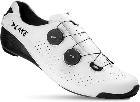 حذاء ركوب الدراجات Lake, CX400 - للرجال، أبيض/أسود، 45.0 in Kuwait