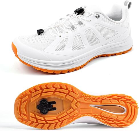 Men's Cycling Shoes Compatible with SPD Cleats for Road & Mountain Riding, Breathable Bike Shoes for Indoor & Outdoor Cycling in Kuwait