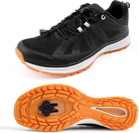 Men's Cycling Shoes Compatible with SPD Cleats for Road & Mountain Riding, Breathable Bike Shoes for Indoor & Outdoor Cycling in Kuwait