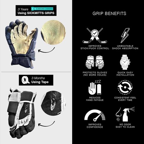 قبضة هوكي الجليد ذات القاعدة الزرقاء من V-Grip - عزز لعبتك مع معدات وإكسسوارات الهوكي المتينة والمريحة. خمسة ألوان مختلفة لاختيار ألوان فريق الهوكي المفضلة لديك باللون الأحمر in Kuwait
