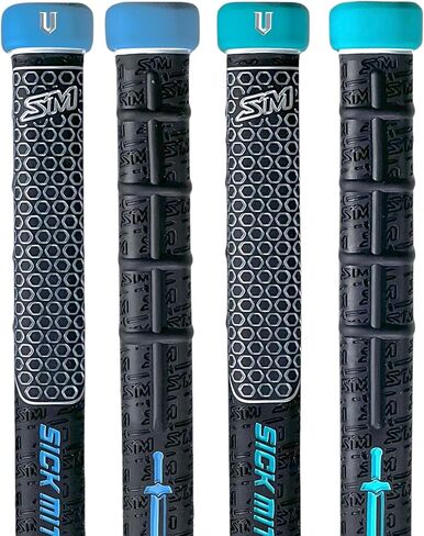 قبضة هوكي الجليد ذات القاعدة الزرقاء من V-Grip - عزز لعبتك مع معدات وإكسسوارات الهوكي المتينة والمريحة. خمسة ألوان مختلفة لاختيار ألوان فريق الهوكي المفضلة لديك باللون الأحمر in Kuwait