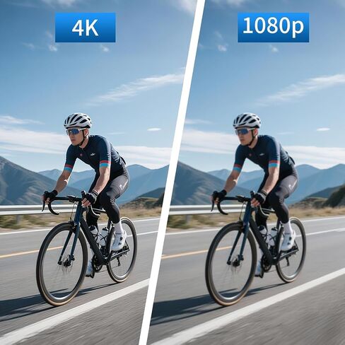 4K Action Camera, Body Camera with 64GB Memory Card, Vlogging Camera with Helmet Mount, Mini Size Cam with Spring Clip, Hands-Free POV Recording, Recorder DV for Travel, Sports and Cycling in Saudi Arabia