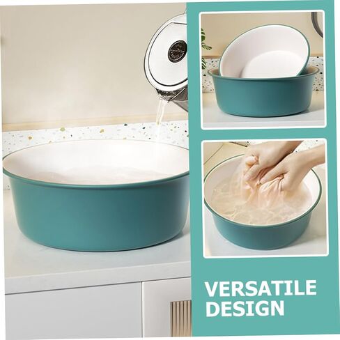 POPETPOP 2Pcs Thicken Portable Washbasin Plastic Storage Basin for Washing Feet Face and Care and Durable and Convenient for Home Use in Kuwait