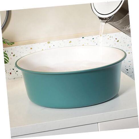 POPETPOP 2Pcs Thicken Portable Washbasin Plastic Storage Basin for Washing Feet Face and Care and Durable and Convenient for Home Use in Kuwait