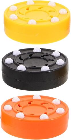 Kisangel 3pcs Inline Roller Hockey Pucks: Street Hockey Puck for Training and Practice Smooth Riding - Driveway Roller Ball - Outdoor Sports Accessories in Saudi Arabia