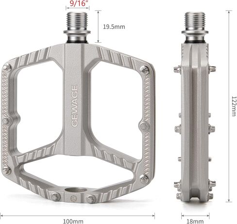 Mountain Bike Pedals Bicycle Flat Pedals 9/16" CNC Lightweight Aluminum Bicycle Pedals Sealed Bearing Wide Platform for Road Mountain BMX MTB Bike in Saudi Arabia