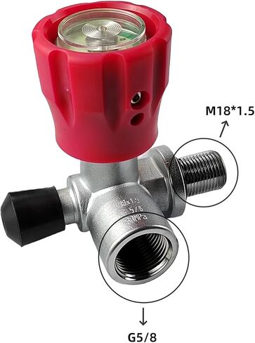 M18 Male G5/8 Female Scuba Diving Cylinder Valve 30Mpa Air Fill Station Refill Adapter for M18x1.5 CF Tank in Kuwait