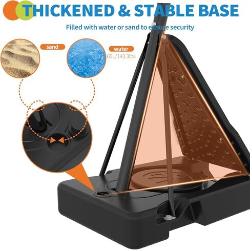 Basketball Hoop, 52 Inch Shatterproof PC Backboard, 4.9-10FT Height Adjustable Basketball Hoop Goal System,Mobile Stand with Wheels Weighted Base,Youth&Adults, Driveway Backyard Pool Play in Kuwait