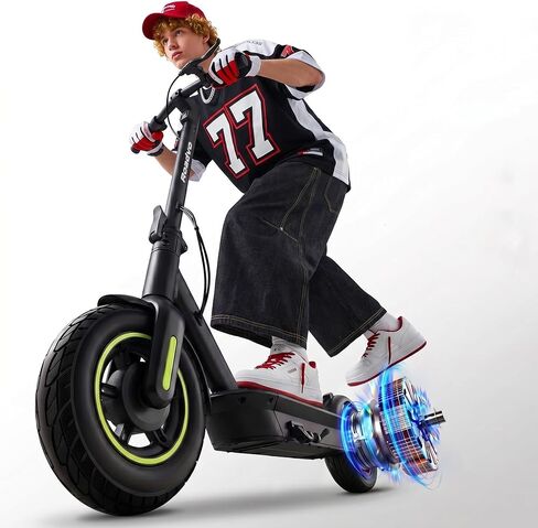 Roadvo Electric Scooter for Adults, 10" Pneumatic Tires Foldable Electric Scooter, 750W Peak Motor Escooter, Up to 20MPH, 30 Miles Range, Rear Wheel Drive, 265lbs Max Load, Commuting Escooter in Kuwait