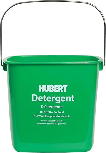 HUBERT® 6-Quart Red Sanitizing Bucket – Polyethylene, Commercial Grade,3 pk in Kuwait