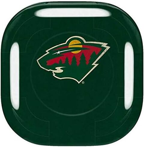 Skinit Decal Audio Skin Compatible with Samsung Galaxy Buds Pro - Officially Licensed NHL Minnesota Wild Distressed Design in Kuwait
