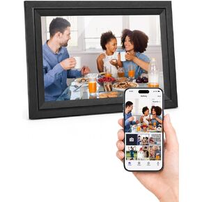 Digital Picture Frame, 15.6 Inch 32GB Large WiFi Digital Photo Frame Electronic, 1920 * 1080 IPS FHD Touch Screen, Slideshow, Auto Rotate, Wall-Mounted, Easy to Load Photos and Videos from Phone App in Kuwait