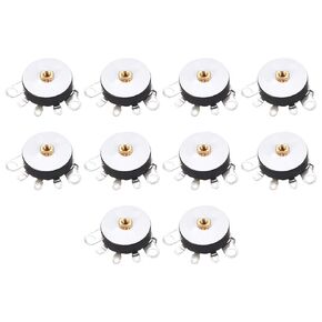 uxcell Wheel Potentiometer with Switch 10K Ohm Variable Resistors Single Turn Rotary Carbon Film Taper RV12MM 10pcs in Kuwait
