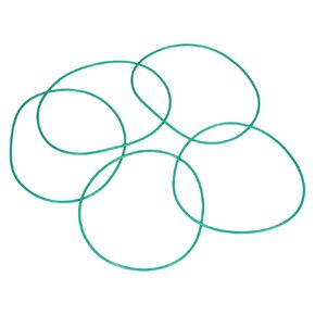 5pcs Fluorine Rubber O-Rings (135mm OD 130mm ID 2.5mm Width) - Metric FKM Sealing Gasket Plumbing Sealing O Rings, for Fasten Screws Flanges Faucet Pipe Valves, Green in Kuwait