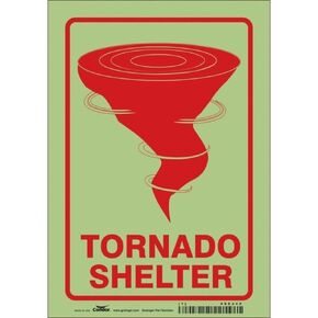 Safety Sign,10 in x 7 in,Glow Vinyl in Kuwait
