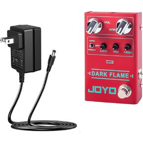 JOYO Modern Metal High Gain Distortion Guitar Effect Pedal (Dark Flame R-17) Bundle with JOYO DC 9V 500mA Guitar Pedal Power Supply Adapter in Saudi Arabia