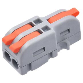 UOHGDPY 24 Pcs Lever Wire Connectors, 1 in 2 Out DIY Mini Splicing,Compact Wire Connectors Splicing Connectors for Circuit Inline 28-12 AWG (15 PCS Self Tapping Screw) in Kuwait