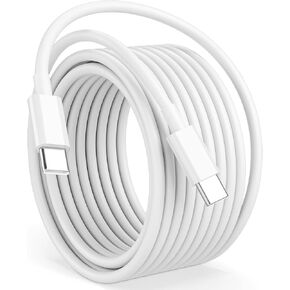 كابل Cabepow 15FT USB C إلى USB C، سلك USBC إلى USBC 60 وات، كابل شحن سريع طويل جدًا من النوع C إلى النوع C لهاتف iPhone 17 16 15 Pro Plus Pro Max، Galaxy S26/S25/S24، iPad Pro/Air، MacBook Pro/Air والمزيد in Kuwait