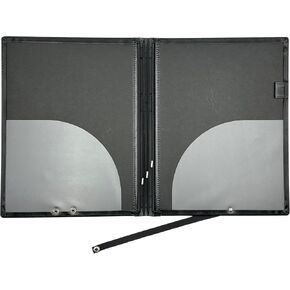 Choir Folder – Lightweight Black Choral Music Sheet Folder | 6 Elastic Stays, Hand Strap & Three-Angle Opening for Piano, Choir and Stage Performance (Size: 12.6 x 9.84 Inch Weight: ~395g) in Saudi Arabia