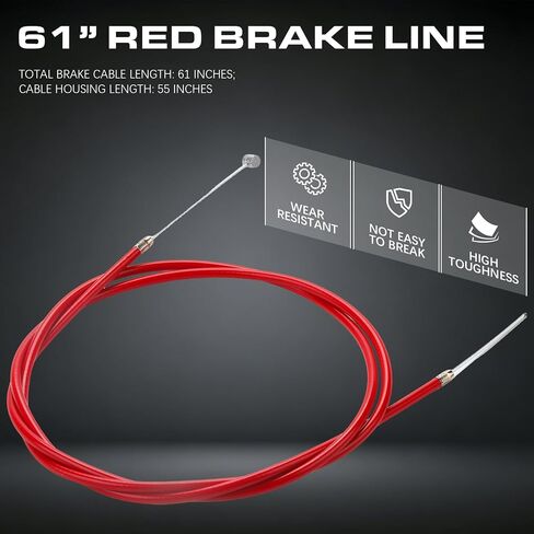 فرجار الفرامل الخلفية الحمراء ورافعة فرامل الدراجة الصغيرة لكولمان CT100U CC100X Baja DB30 Motovox MBX11 MBX10 MMB80 MMB105 79cc 97cc 100cc Powersports Parts in Kuwait