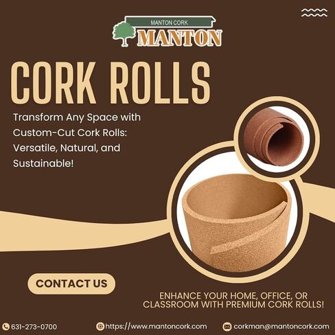 لفة فلين فاخرة من Manton Cork - مقاس 4 × 6 × 3/8 بوصة، مادة طبيعية 100% من فئة المواجهة للوحات الإعلانات والصور المزخرفة وعروض دبوس الدفع للرسائل - مثالية للمنزل والمدرسة والمكتب in Saudi Arabia