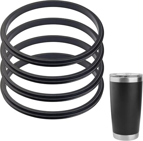 Rubber Gaskets for Yeti 20 Oz Tumbler Lid, 4 Pack Silicone Seal O-Ring Replacement Parts, Compatible with 20 Oz Yeti Rambler Tumbler Lid and Straw Lid, BPA-Free in Kuwait