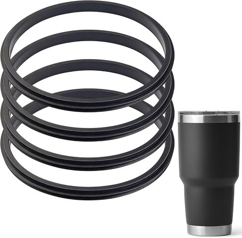 Rubber Gaskets for Yeti 20 Oz Tumbler Lid, 4 Pack Silicone Seal O-Ring Replacement Parts, Compatible with 20 Oz Yeti Rambler Tumbler Lid and Straw Lid, BPA-Free in Kuwait