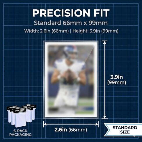 600 Pack Trading Card Sleeves, Clear Soft Penny Sleeves for Baseball Cards, Sports Cards, MTG & Standard Size Card Protectors, Durable & Transparent Card Covers (600) in Kuwait