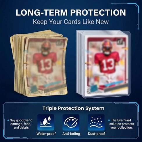 600 Pack Trading Card Sleeves, Clear Soft Penny Sleeves for Baseball Cards, Sports Cards, MTG & Standard Size Card Protectors, Durable & Transparent Card Covers (600) in Kuwait