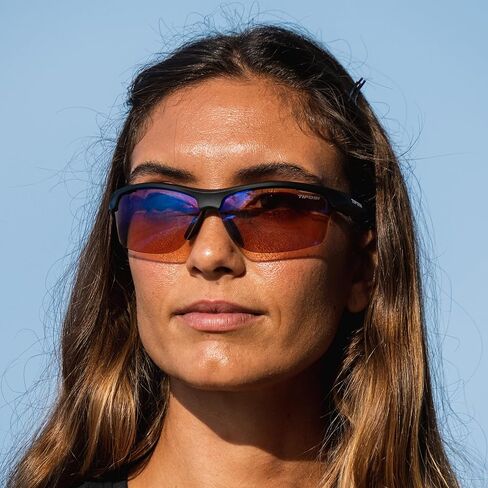 Tifosi Intense Sport Sunglasses Men & Women Bundle of Clear and AC Red Lens -Ideal For Golf, Pickleball, Running & Tennis in Kuwait