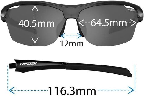 Tifosi Intense Sport Sunglasses Men & Women Bundle of Clear and AC Red Lens -Ideal For Golf, Pickleball, Running & Tennis in Kuwait