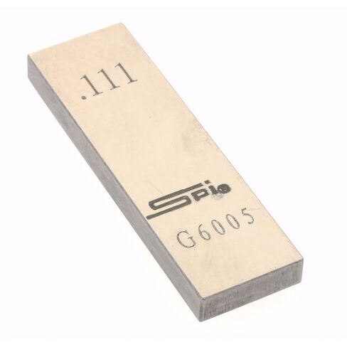 SPI Rectangle Steel Gage Block, 0.111 Inch, Grade AS-1, NIST Certified in Kuwait