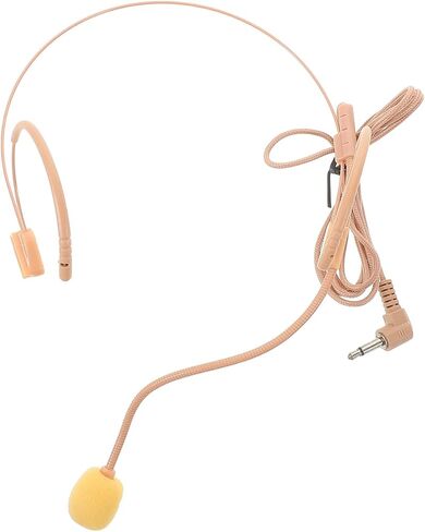 Toddmomy Wired Headset Microphone for Kids, Flexible Boom 3.5mm Jack Mic for Voice Amplifier, Singing Stage School Events Costume Prop for Young Performers in Kuwait