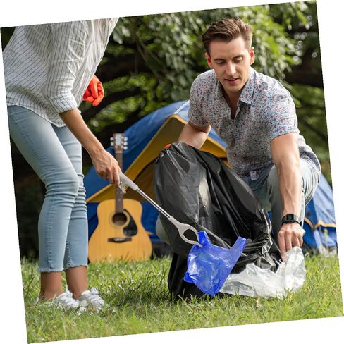 DOITOOL 60cm Stainless Steel Garbage Clamp Trash Picker Litter Grabber Tool with Plastic Grip for Outdoor Sanitation and Waste Pickup – in Kuwait
