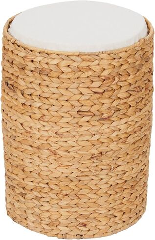 Neith Natural Wicker Seagrass 3-Tier Tower Cat Bed Condo with 3 Removable and Washable Cushions, 17.3" Tall, Tan/Cream in Saudi Arabia