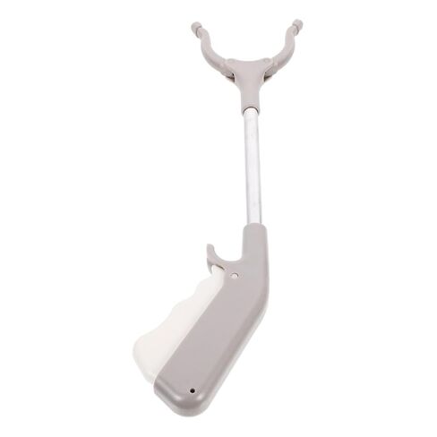 minkissy 60cm Stainless Steel Garbage Clamp Litter Picker Tool, Outdoor Sanitation Handheld Rubbish Grabber with Thickened Plastic Jaw for Trash Collection in Kuwait