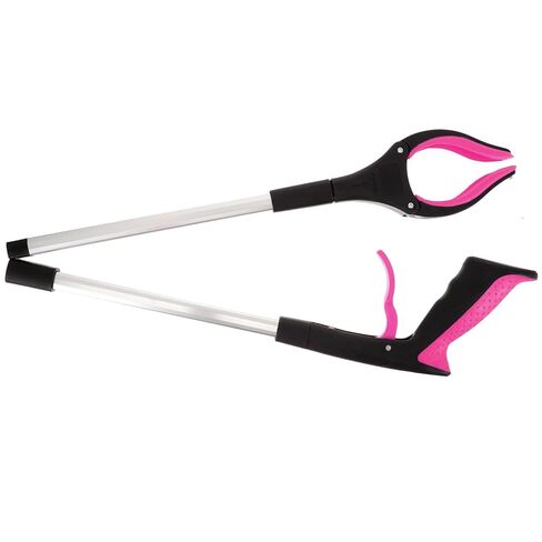 SHINEOFI Portable Foldable Trash Grabber, Lightweight Garbage Picker Upper Tool with Quick Clamp, Reusable Handheld Trash Picker for Outdoor Cleanup and Household Sanitation, Purple in Kuwait