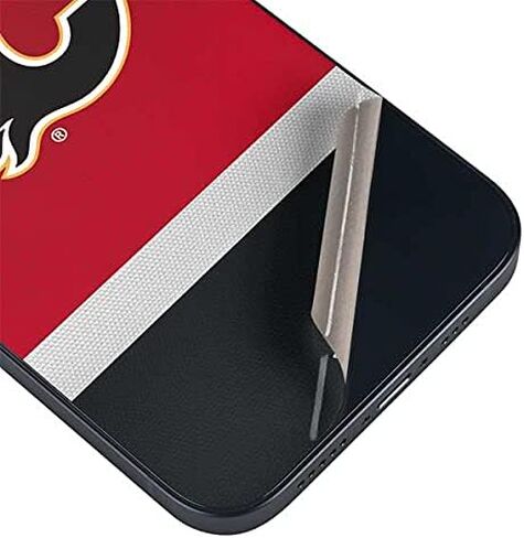 غلاف هاتف Skinit متوافق مع iPhone 13 - تصميم جيرسي NHL Calgary Flames مرخص رسميًا in Kuwait